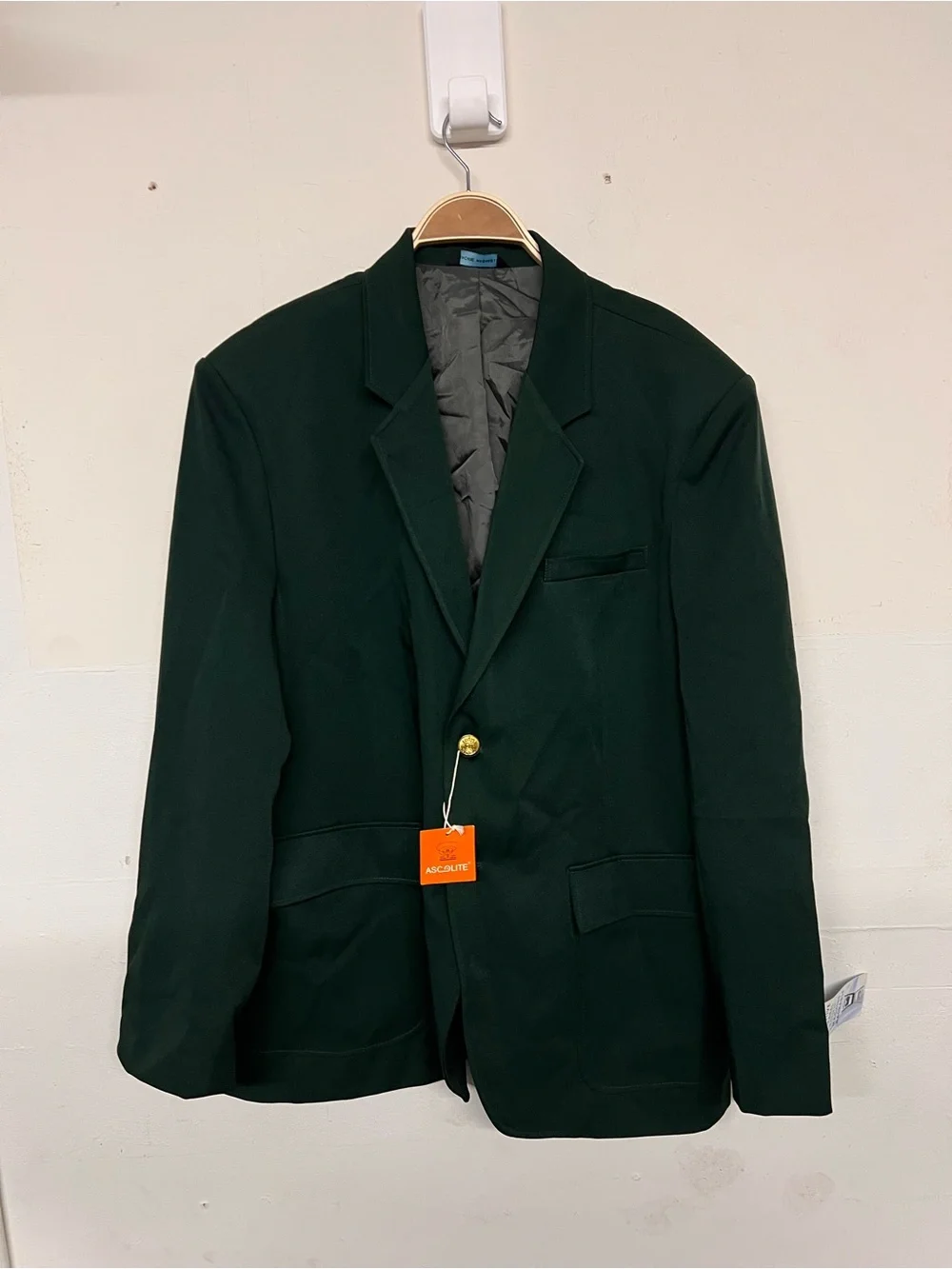 Men's Career Wear by Executive Apparel‎ Dark Green Single-Breasted Blazer